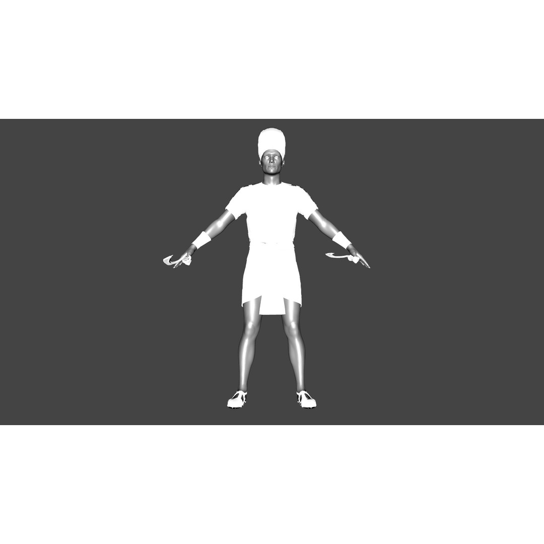 Pharaoh 3D Model – Rigged Low-Poly Egyptian Warrior, FBX - View 19