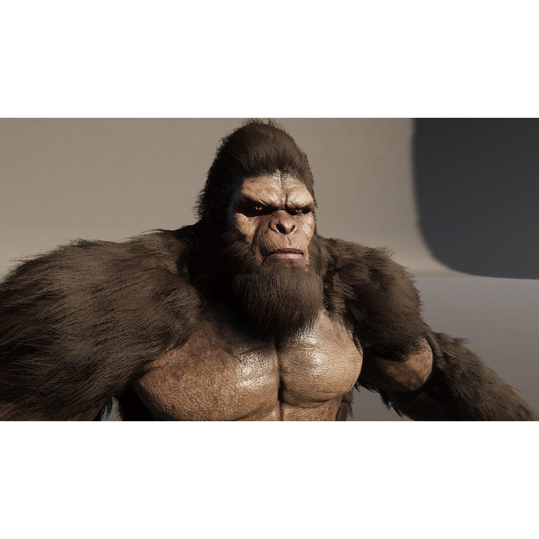 Sasquatch 3D Model – Low Poly Rigged Character with Animations, FBX - View 18