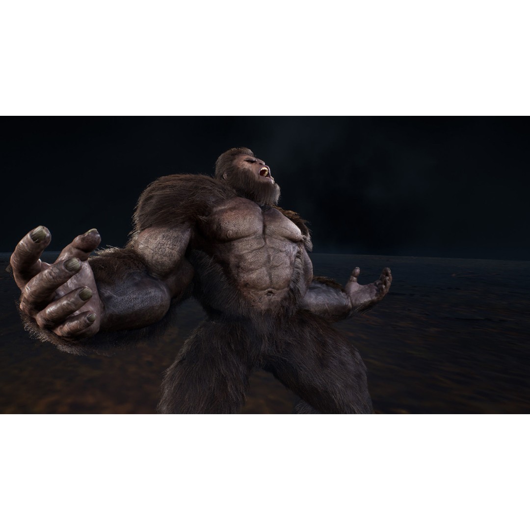 Sasquatch 3D Model – Low Poly Rigged Character with Animations, FBX - View 5