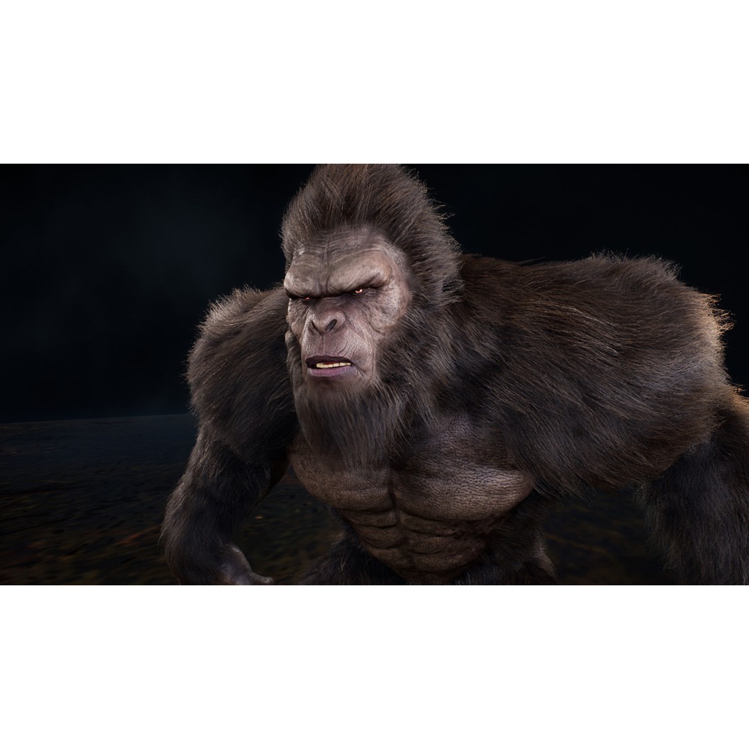 Sasquatch 3D Model – Low Poly Rigged Character with Animations, FBX - View 6