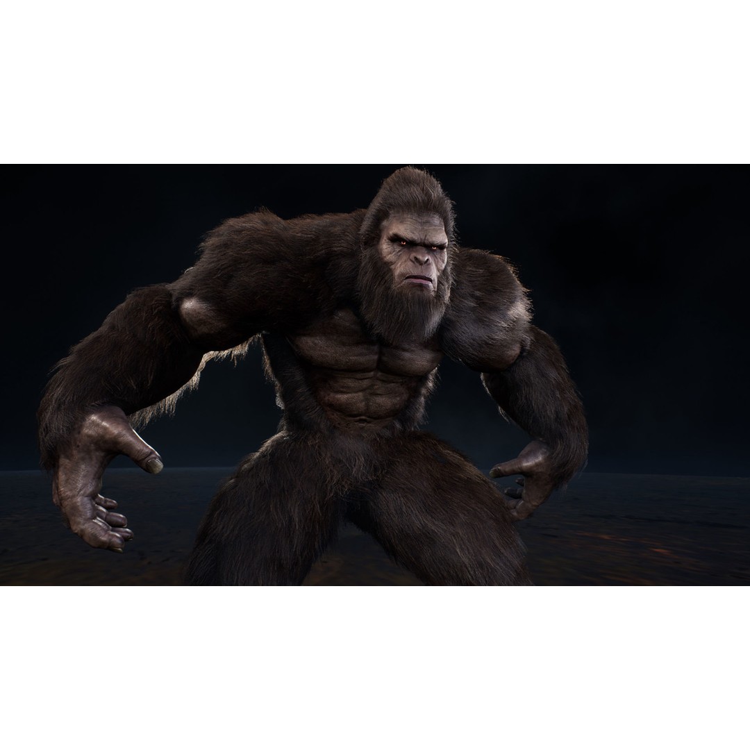 Sasquatch 3D Model – Low Poly Rigged Character with Animations, FBX - View 8
