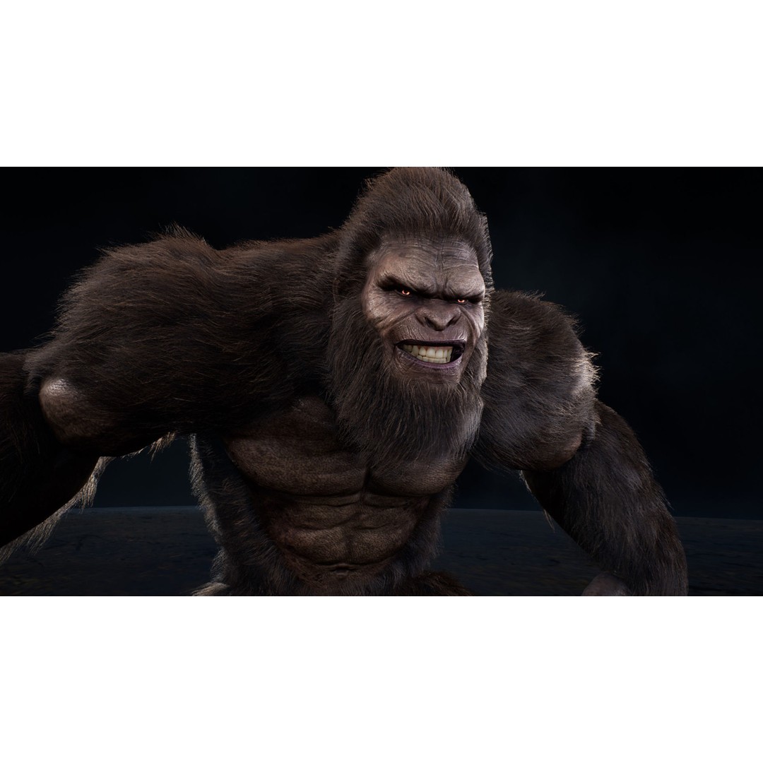 Sasquatch 3D Model – Low Poly Rigged Character with Animations, FBX - View 9