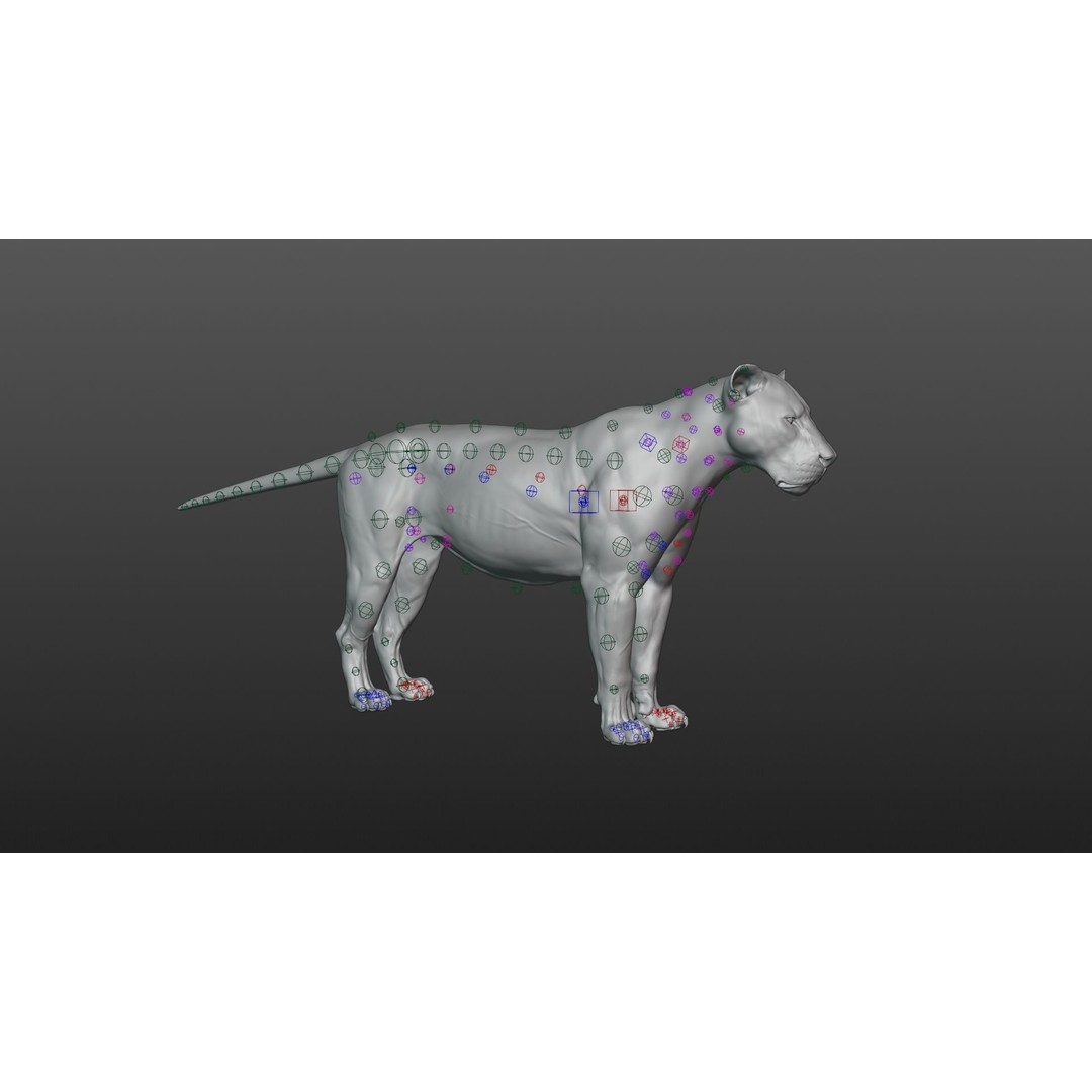 Male Lion 3D Model – High Poly Rigged Character with Animations - View 22