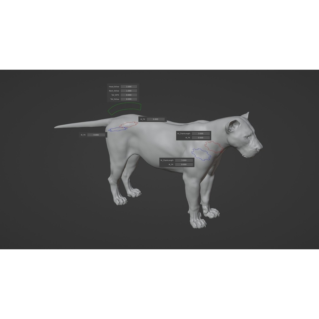 Male Lion 3D Model – High Poly Rigged Character with Animations - View 24