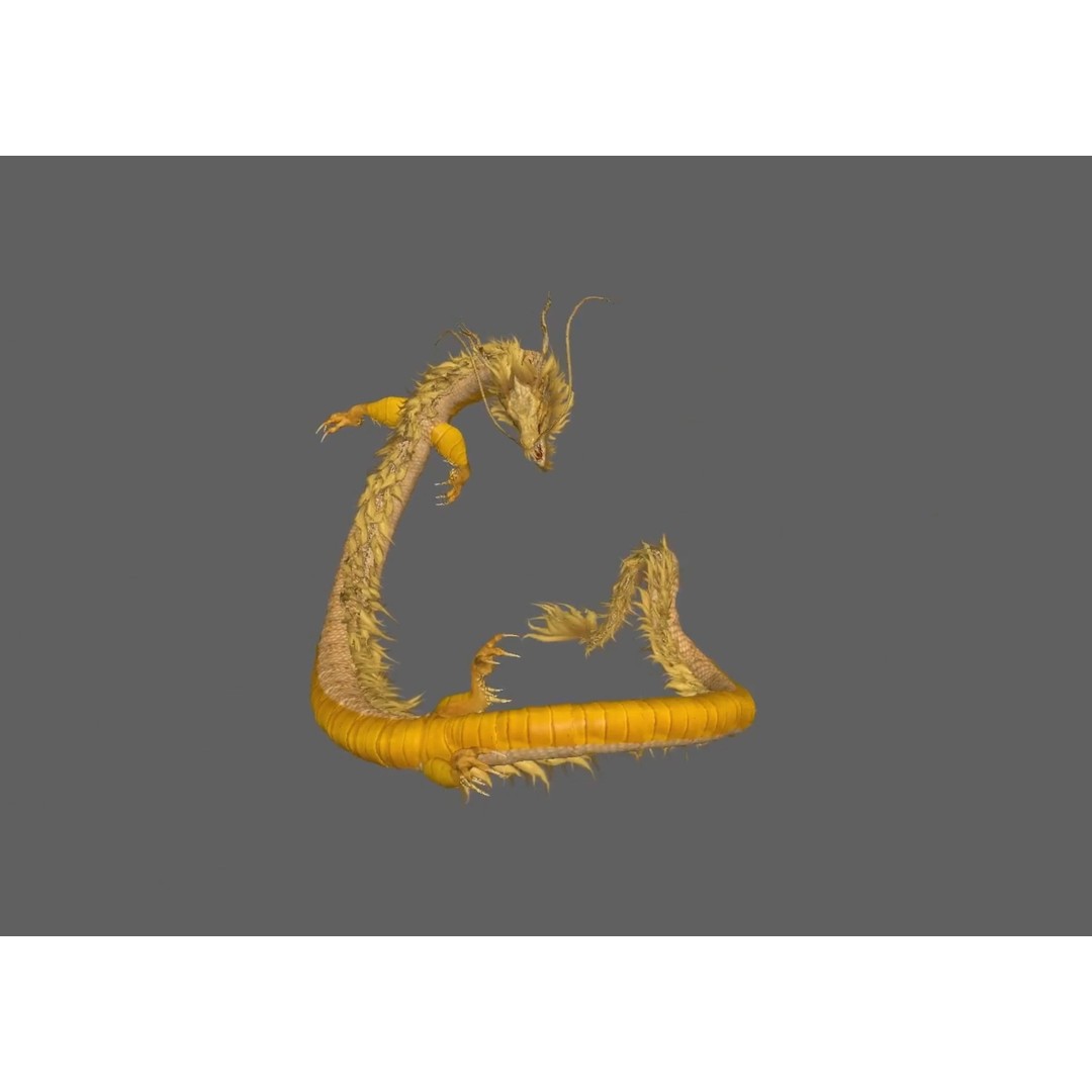 Chinese Dragon 3D Model – Animated Rigged Fantasy Character, FBX - View 10