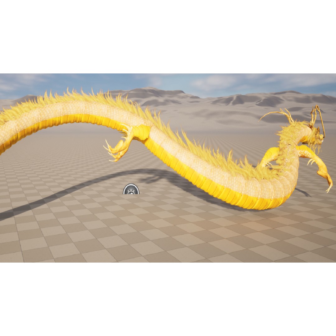 Chinese Dragon 3D Model – Animated Rigged Fantasy Character, FBX - View 17