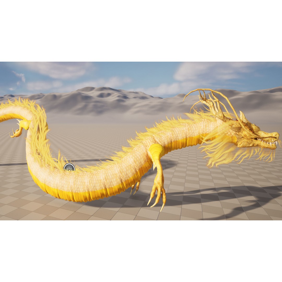 Chinese Dragon 3D Model – Animated Rigged Fantasy Character, FBX - View 18