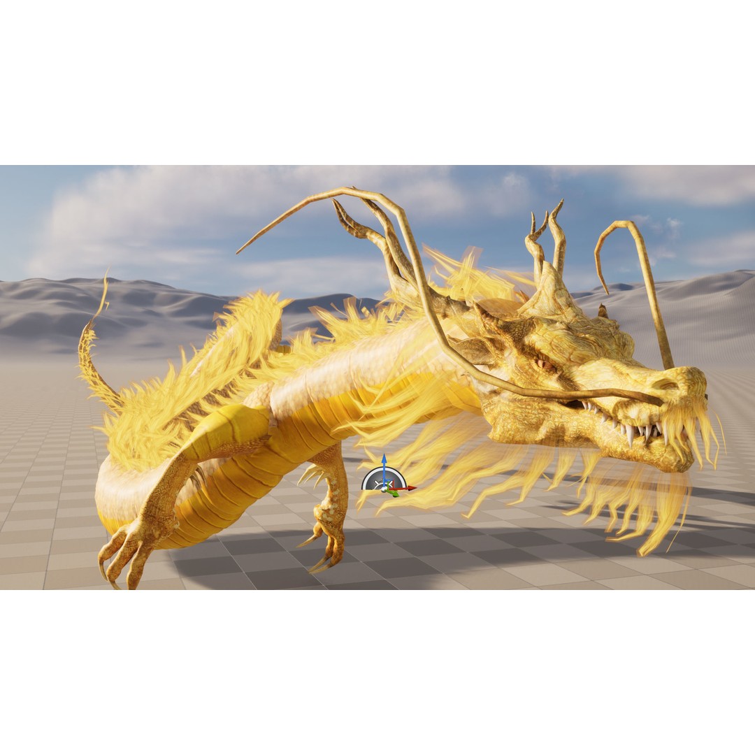 Chinese Dragon 3D Model – Animated Rigged Fantasy Character, FBX - View 19