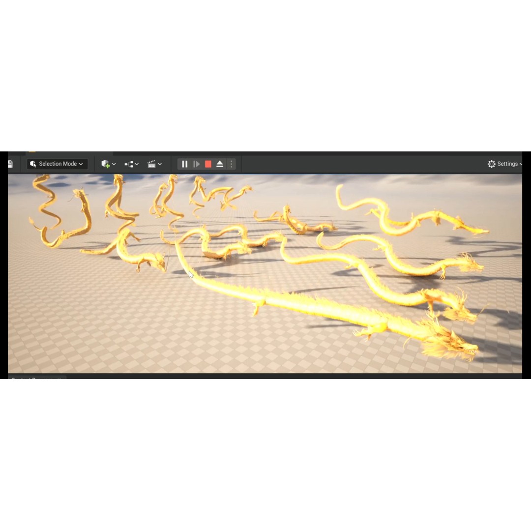 Chinese Dragon 3D Model – Animated Rigged Fantasy Character, FBX - View 21