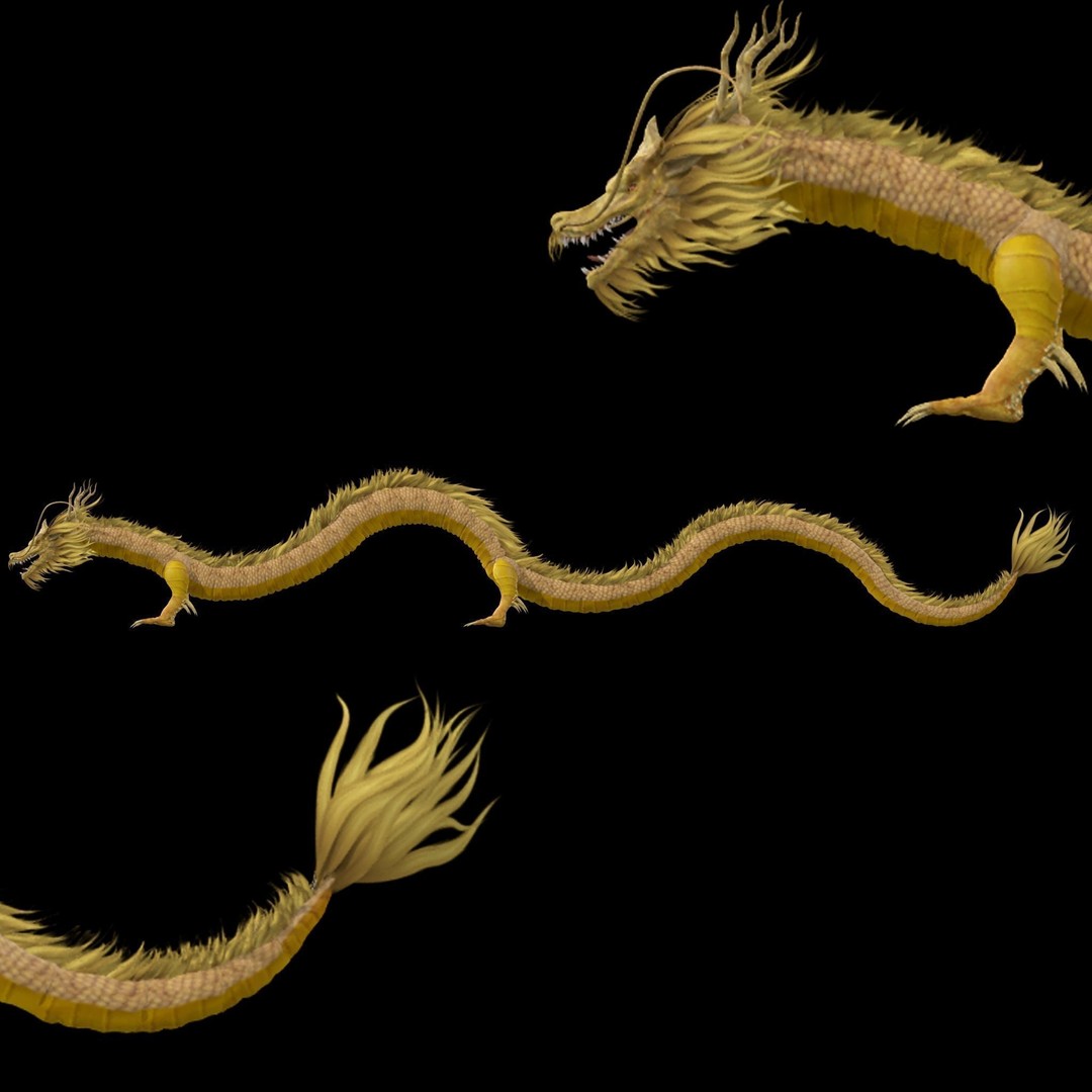 Chinese Dragon 3D Model – Animated Rigged Fantasy Character, FBX - View 25