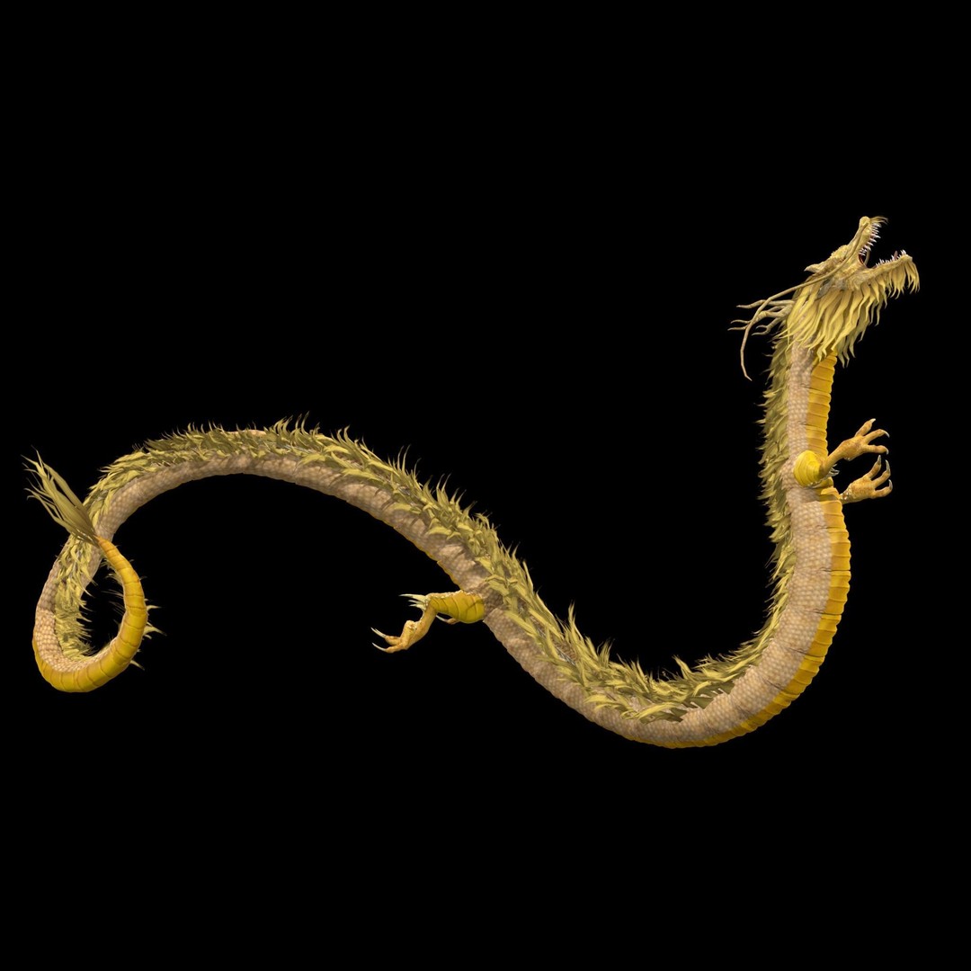 Chinese Dragon 3D Model – Animated Rigged Fantasy Character, FBX - View 5
