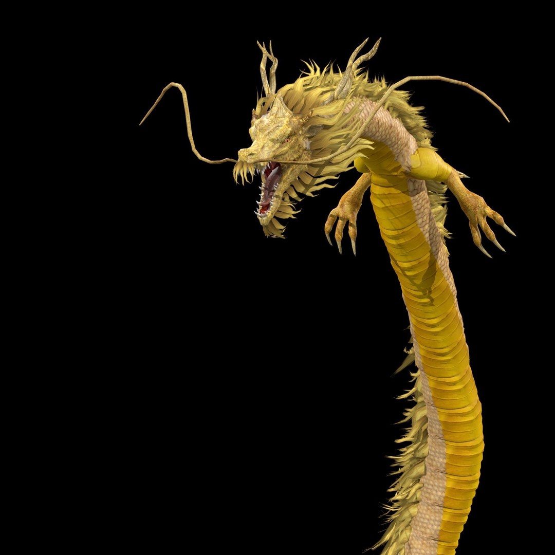 Chinese Dragon 3D Model – Animated Rigged Fantasy Character, FBX - View 6