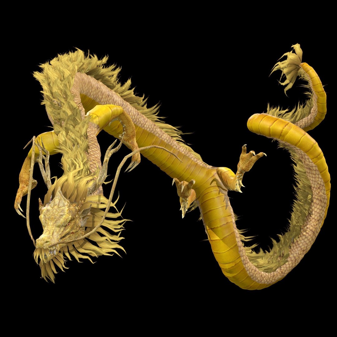 Chinese Dragon 3D Model – Animated Rigged Fantasy Character, FBX - View 8