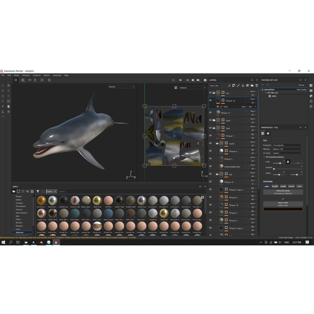 Bottlenose Dolphin 3D Model – Low Poly Rigged Asset, FBX & Blender - View 19