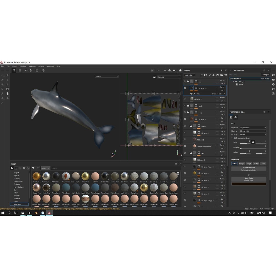 Bottlenose Dolphin 3D Model – Low Poly Rigged Asset, FBX & Blender - View 22