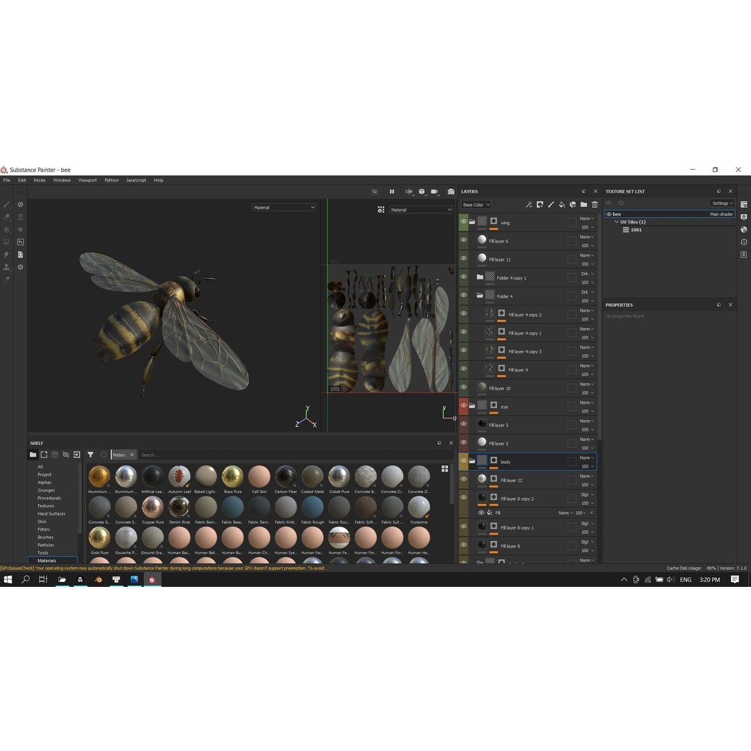 Honey Bee 3D Model – Low Poly Rigged Insect Asset, FBX & Blender - View 27