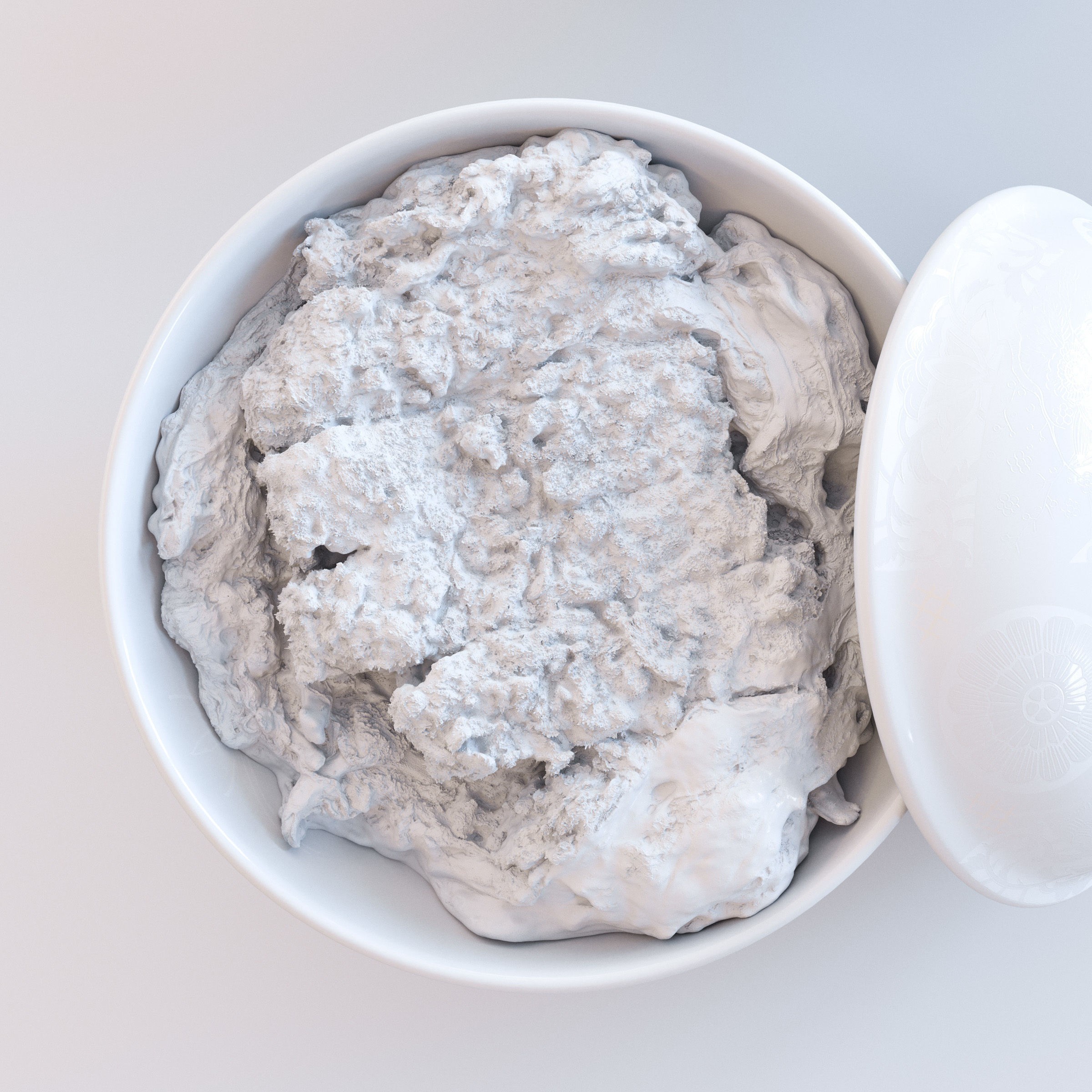 Katsudon and Donburi Bowl with Lid - Low-Poly 3D Model - View 7