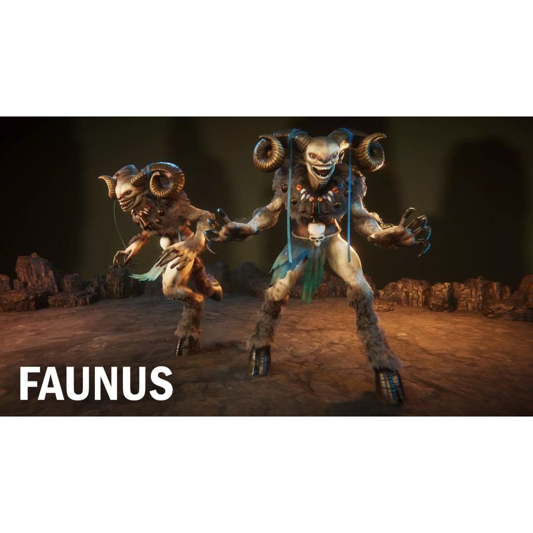 Faunus 3D Model – Low Poly Animated Character for Games, FBX - View 2