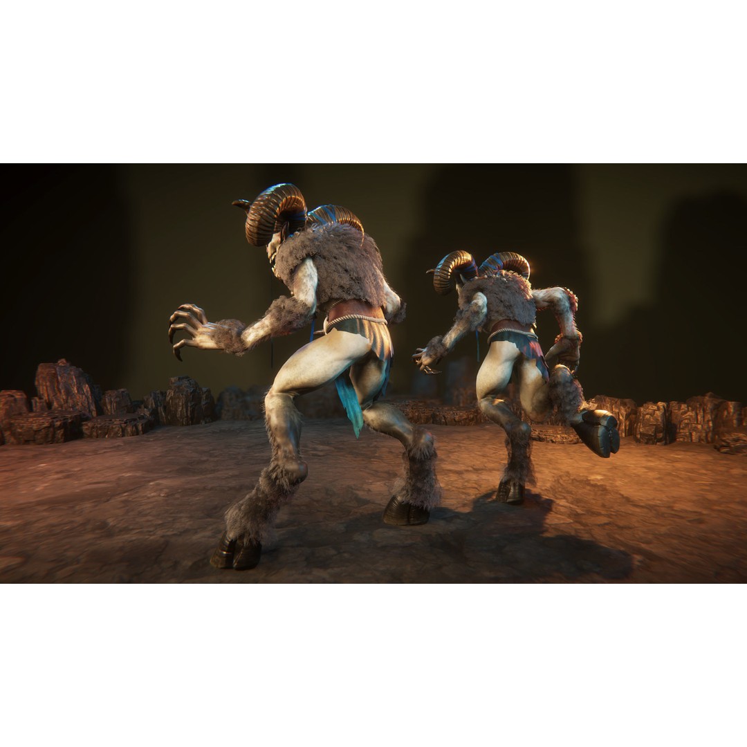 Faunus 3D Model – Low Poly Animated Character for Games, FBX - View 6