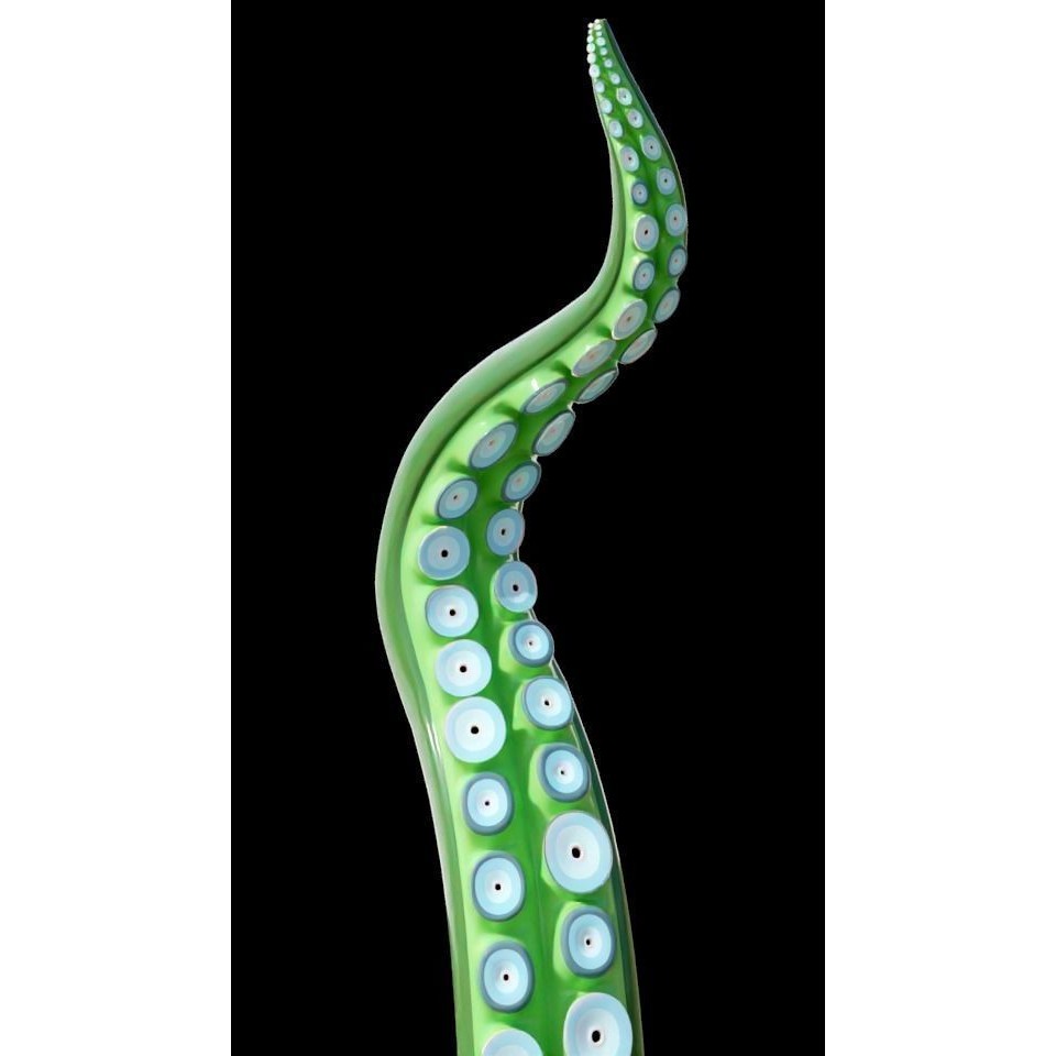 Tentacle 3D Model – Low Poly Rigged Animation Asset, Blender - View 10