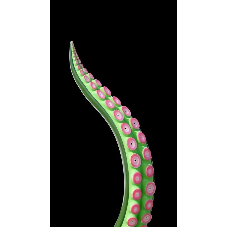 Tentacle 3D Model – Low Poly Rigged Animation Asset, Blender - View 7