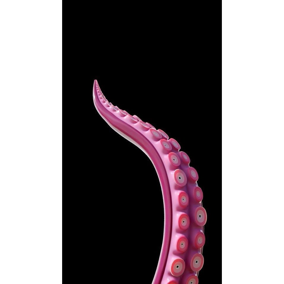 Tentacle 3D Model – Low Poly Rigged Animation Asset, Blender - View 8