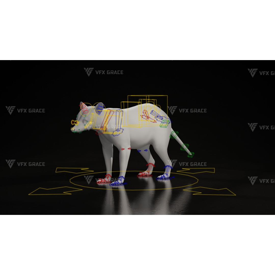 Raccoon 3D Model – Rigged, Animated Character for Blender - View 12