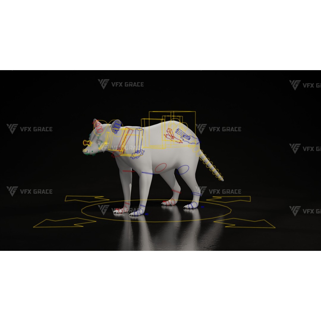 Raccoon 3D Model – Rigged, Animated Character for Blender - View 13