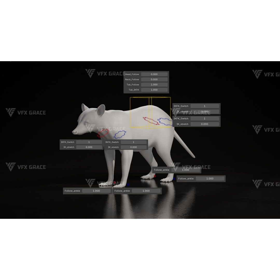 Raccoon 3D Model – Rigged, Animated Character for Blender - View 14