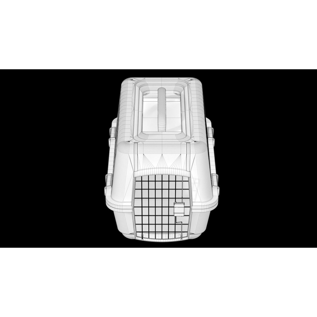 Animal Pet Carrier 3D Model – Real World Scale PBR Asset, FBX