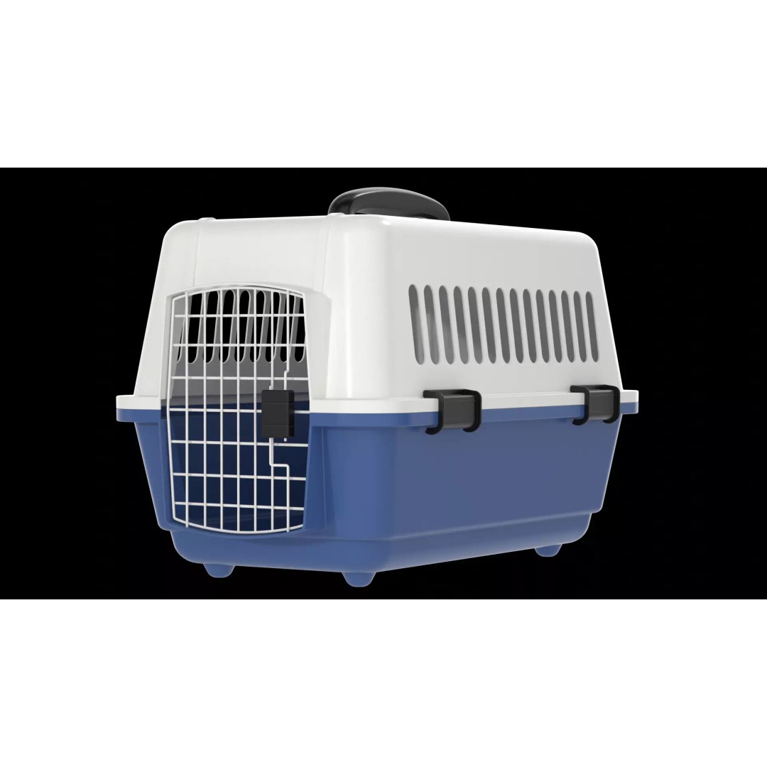 Animal Pet Carrier 3D Model – Real World Scale PBR Asset, FBX - View 2