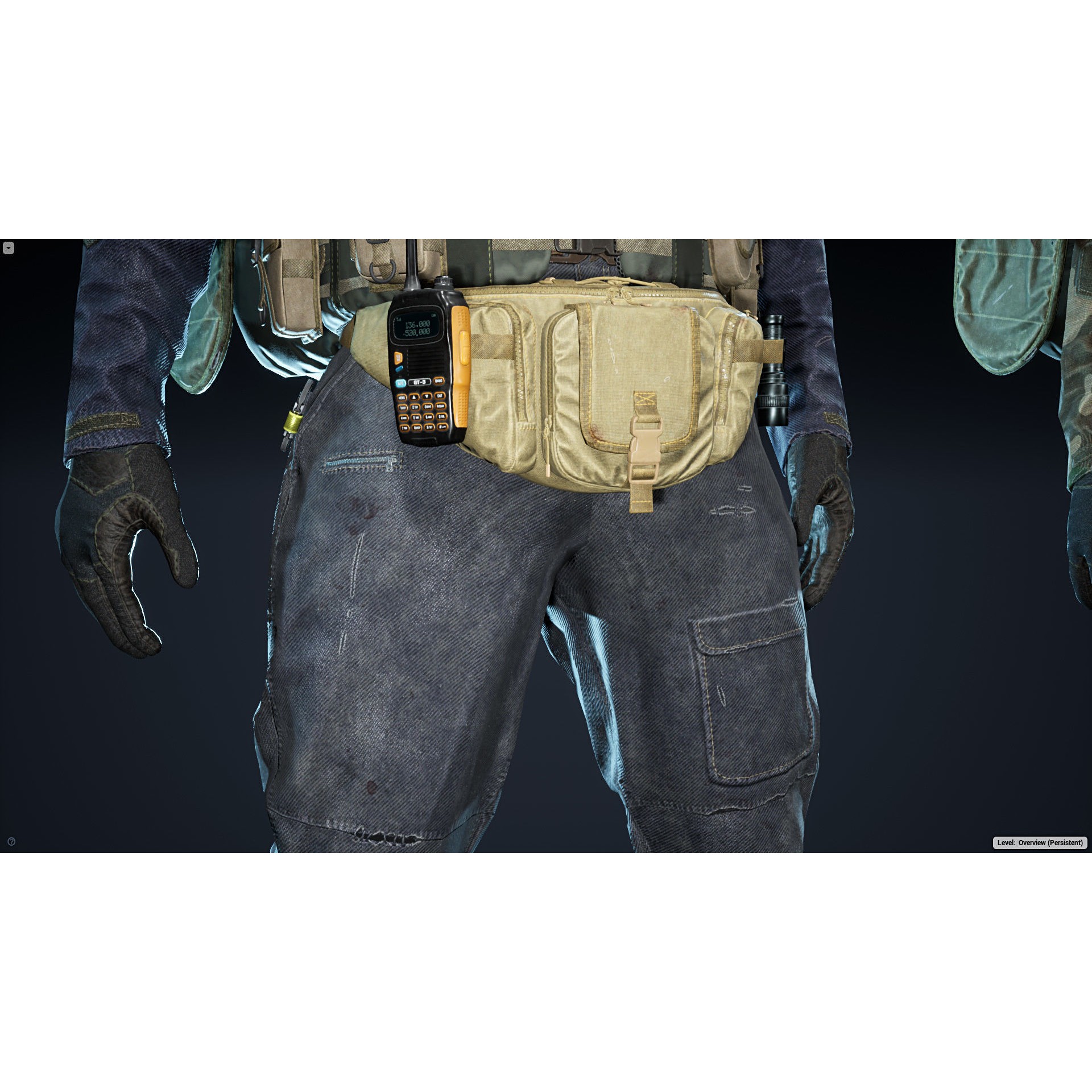 Post Apocalyptic Survivor - Low-Poly Game-Ready 3D Model - View 10