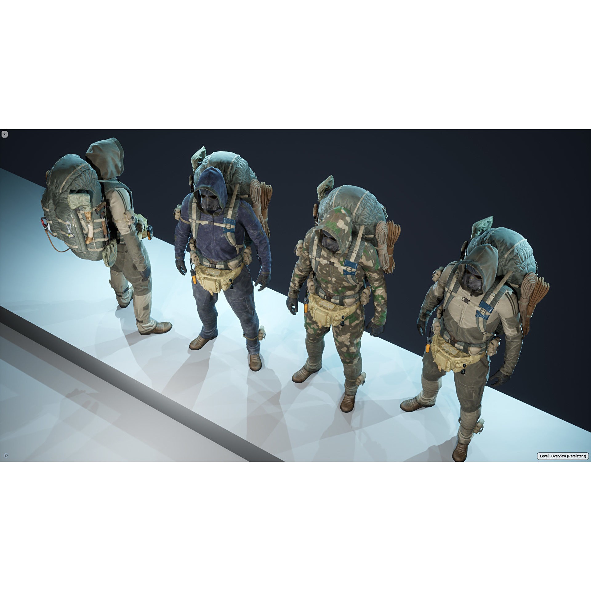 Post Apocalyptic Survivor - Low-Poly Game-Ready 3D Model - View 12