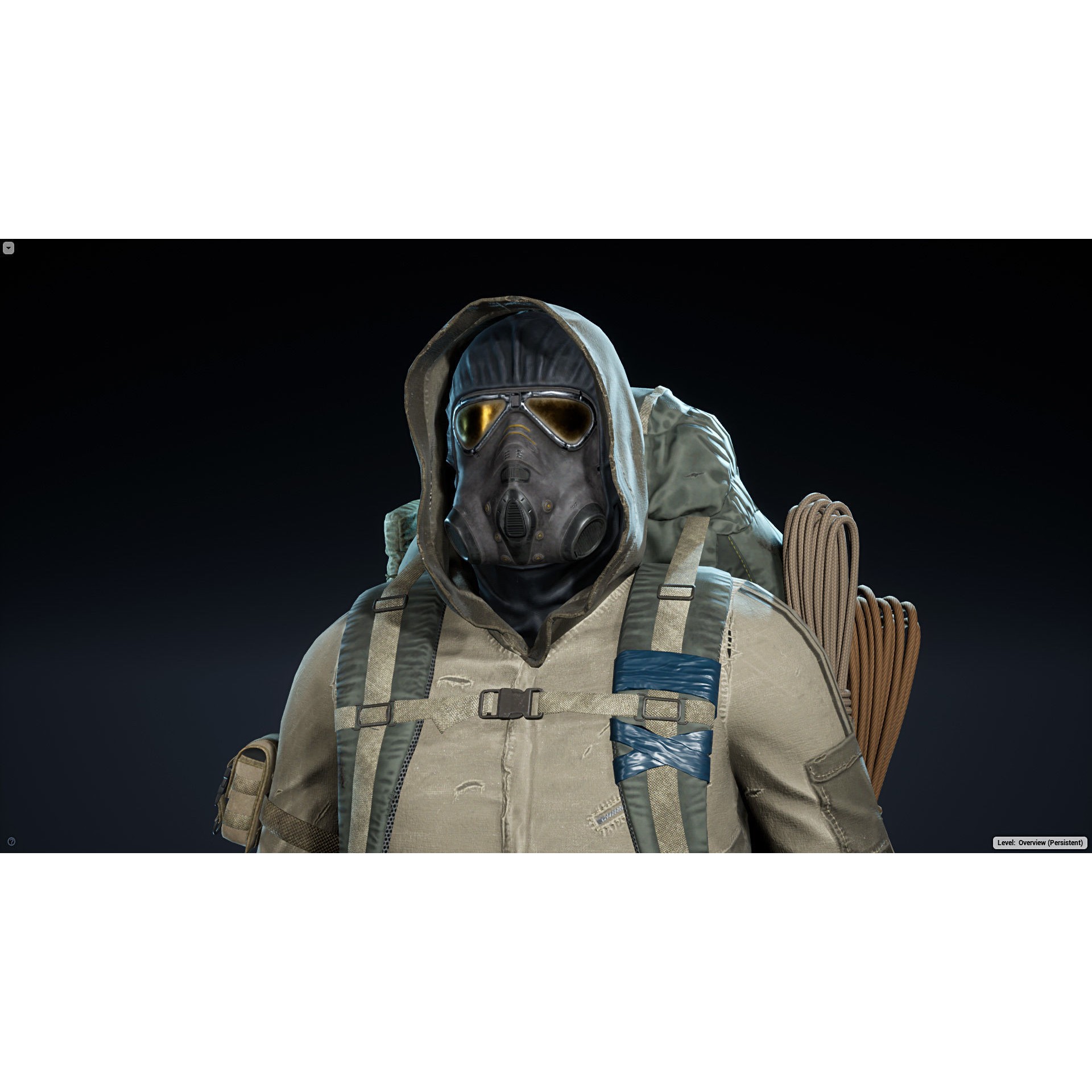 Post Apocalyptic Survivor - Low-Poly Game-Ready 3D Model - View 6