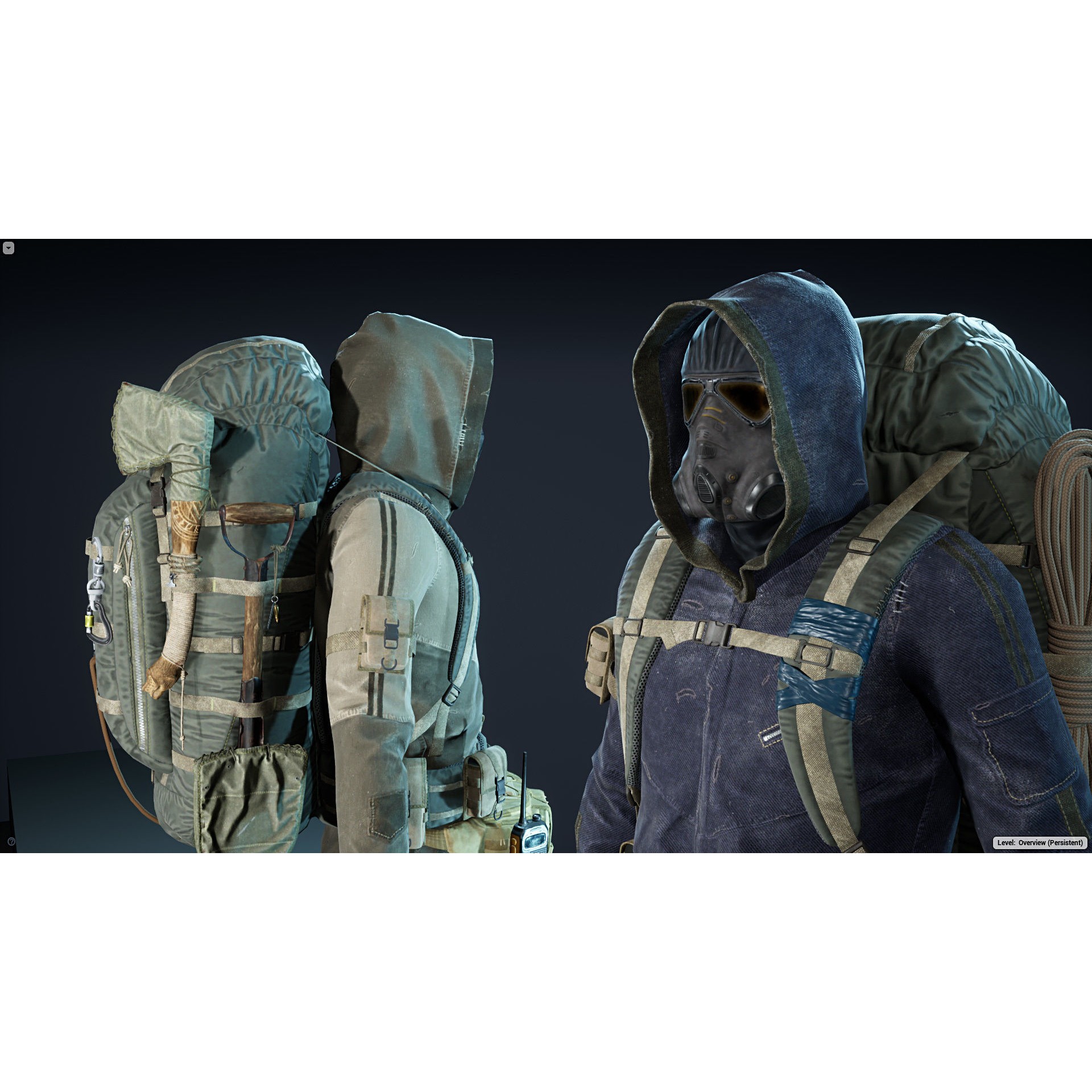 Post Apocalyptic Survivor - Low-Poly Game-Ready 3D Model - View 7