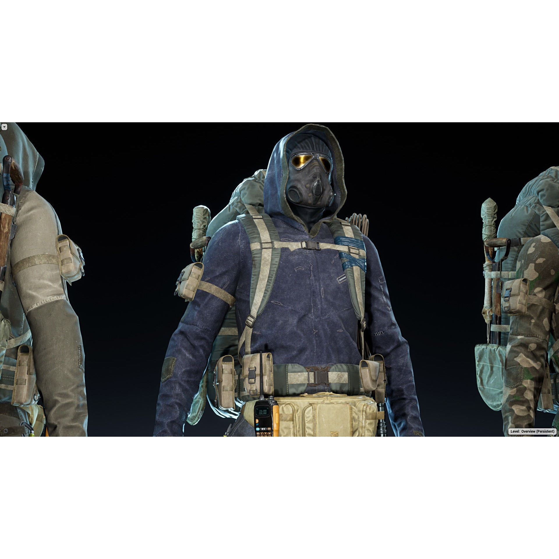 Post Apocalyptic Survivor - Low-Poly Game-Ready 3D Model - View 8