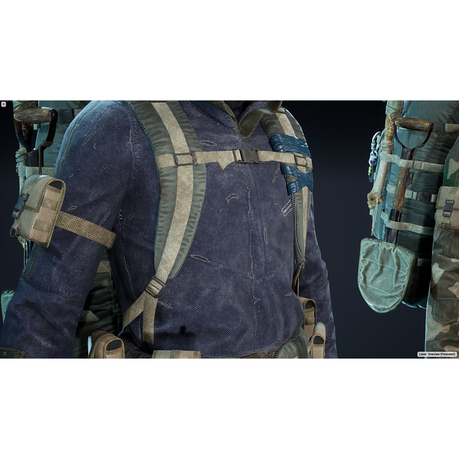 Post Apocalyptic Survivor - Low-Poly Game-Ready 3D Model - View 9