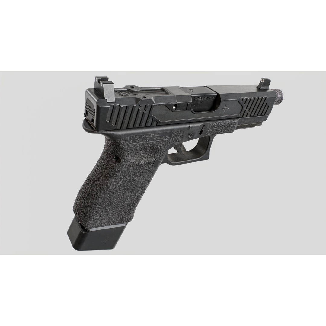TRIARC Systems Glock 19 3D Model – Low Poly Game Ready Pistol, FBX - View 11