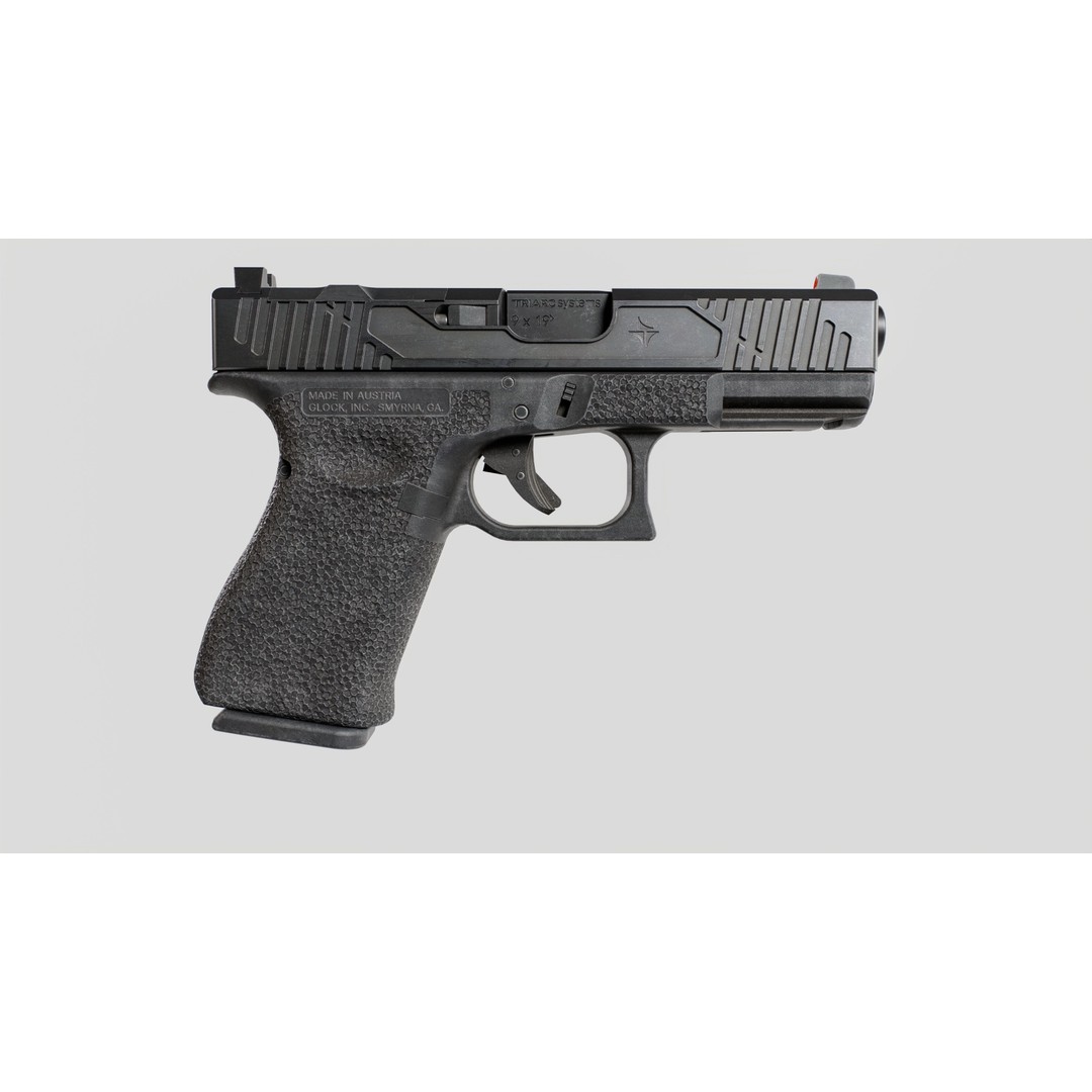 TRIARC Systems Glock 19 3D Model – Low Poly Game Ready Pistol, FBX - View 12