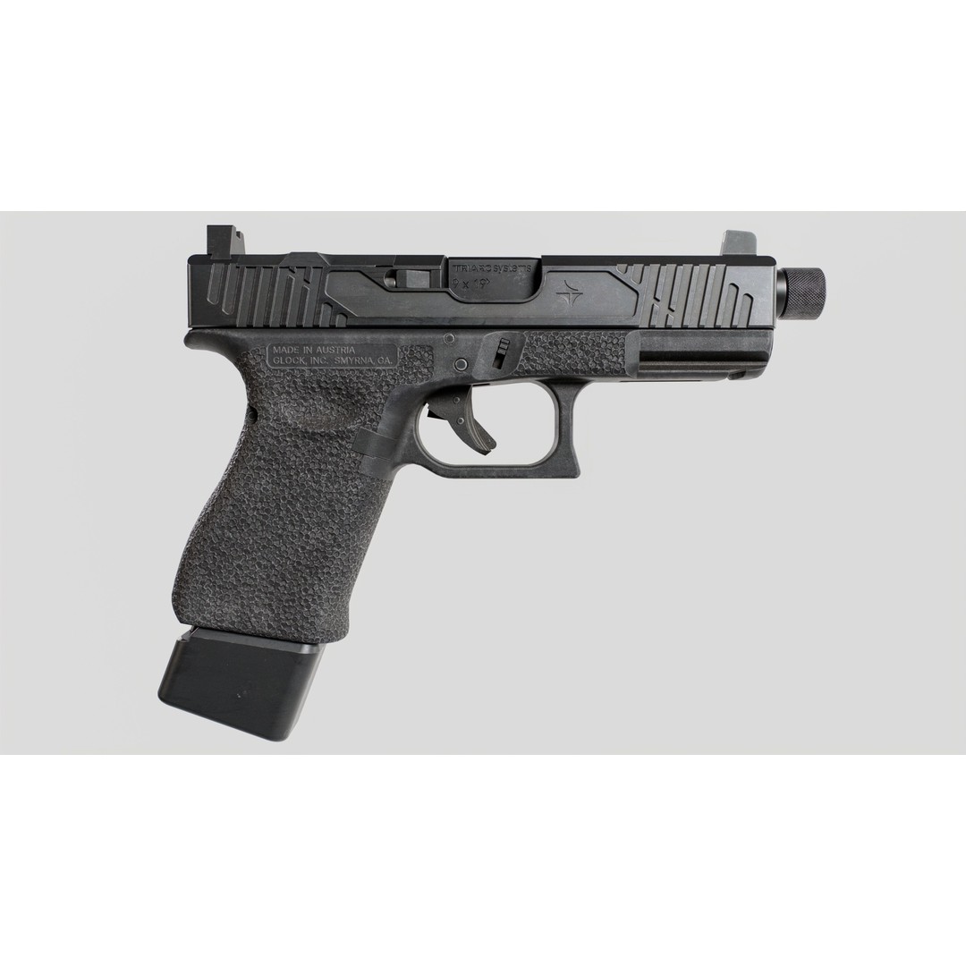 TRIARC Systems Glock 19 3D Model – Low Poly Game Ready Pistol, FBX - View 13