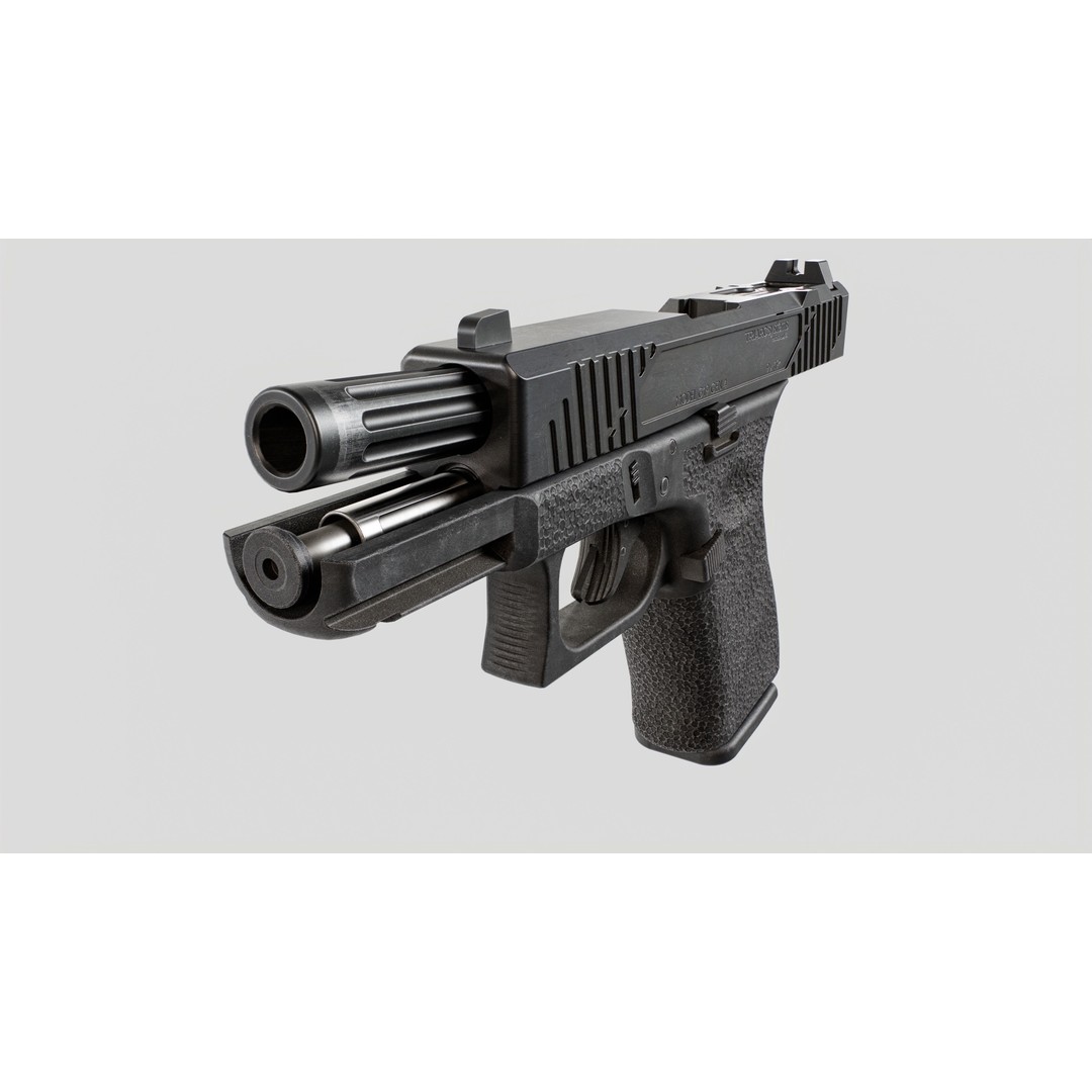 TRIARC Systems Glock 19 3D Model – Low Poly Game Ready Pistol, FBX - View 18