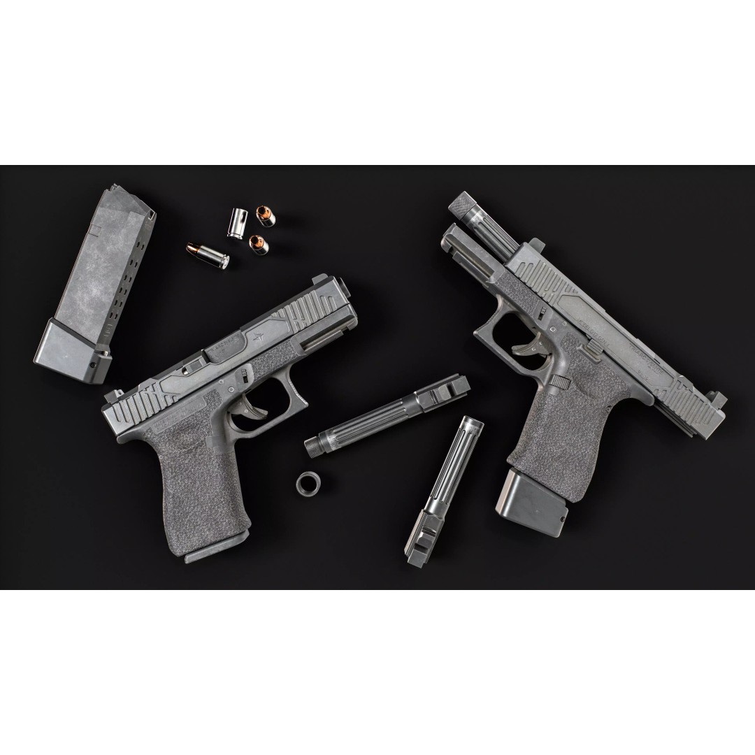 TRIARC Systems Glock 19 3D Model – Low Poly Game Ready Pistol, FBX - View 2