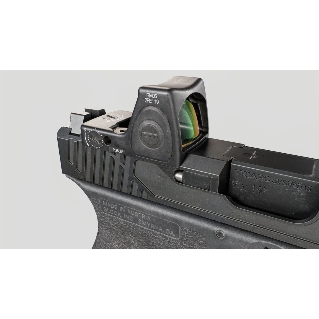 TRIARC Systems Glock 19 3D Model – Low Poly Game Ready Pistol, FBX - View 21