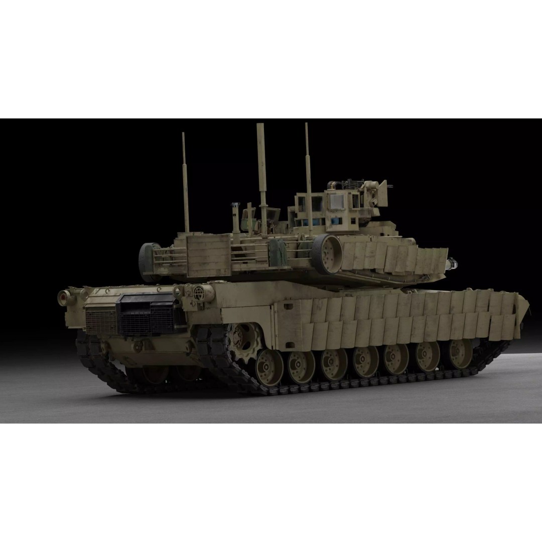 M1A2 SEP 2 Abrams Tank 3D Model – High Poly PBR Asset, Blender, FBX - View 10