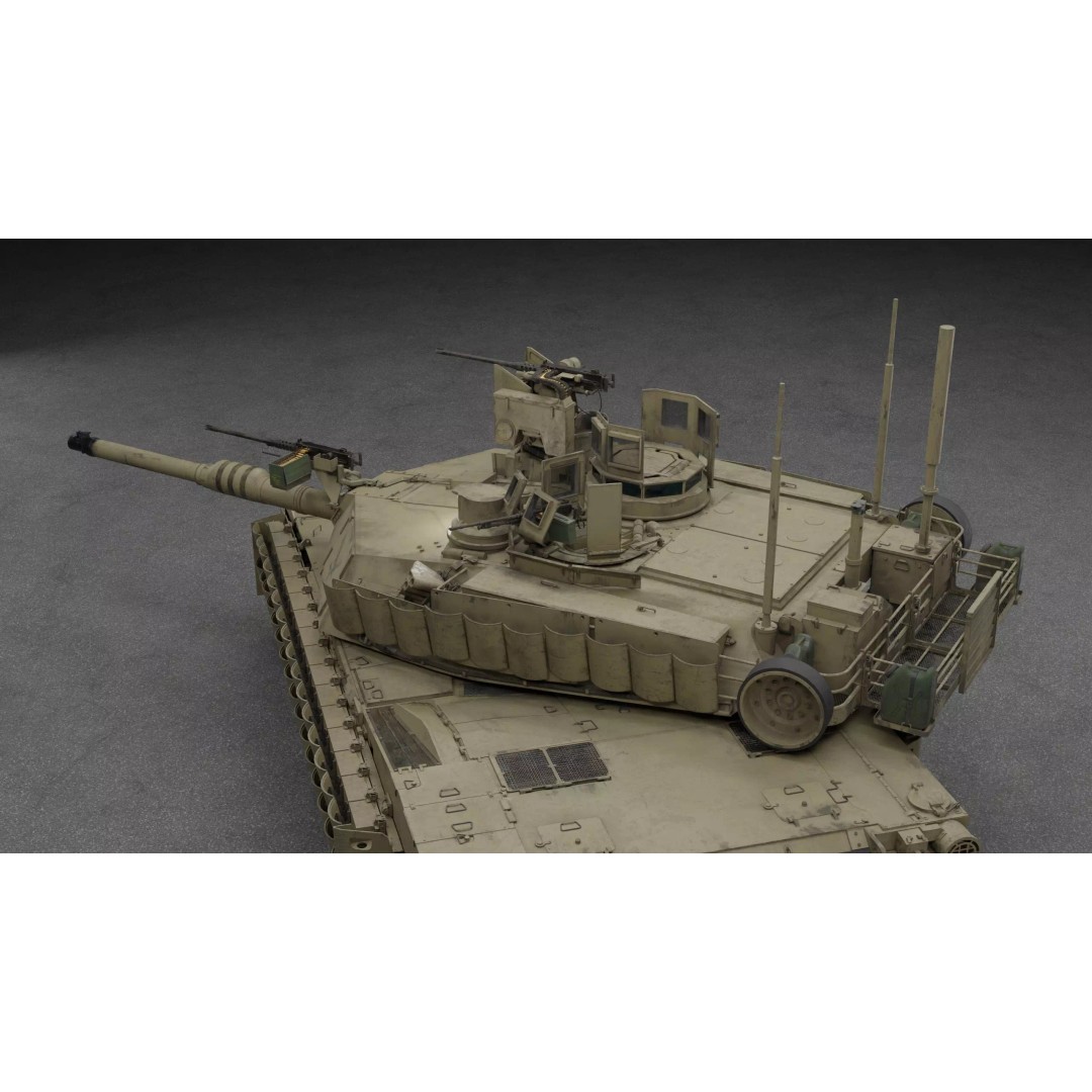 M1A2 SEP 2 Abrams Tank 3D Model – High Poly PBR Asset, Blender, FBX - View 12