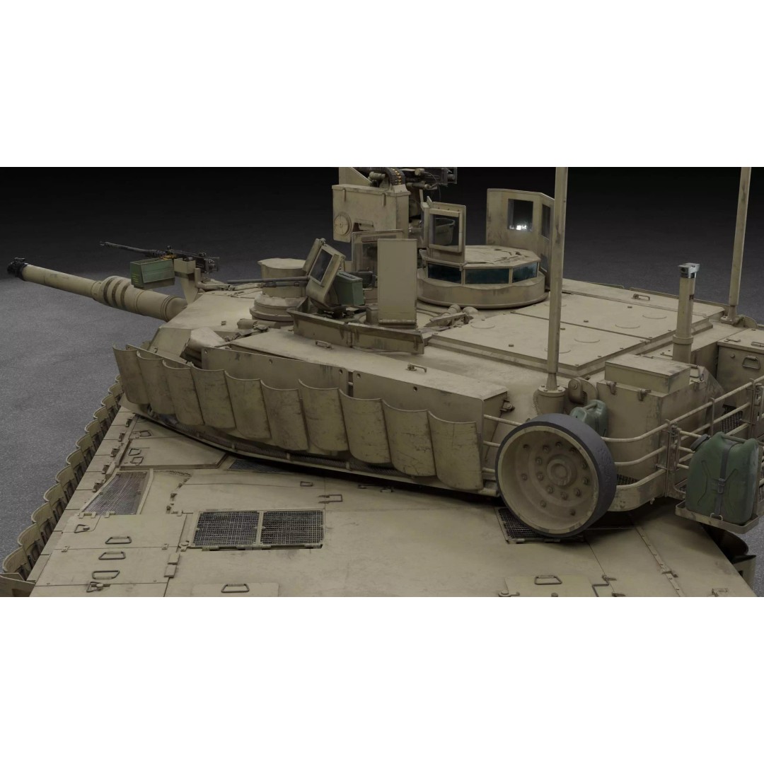 M1A2 SEP 2 Abrams Tank 3D Model – High Poly PBR Asset, Blender, FBX - View 13