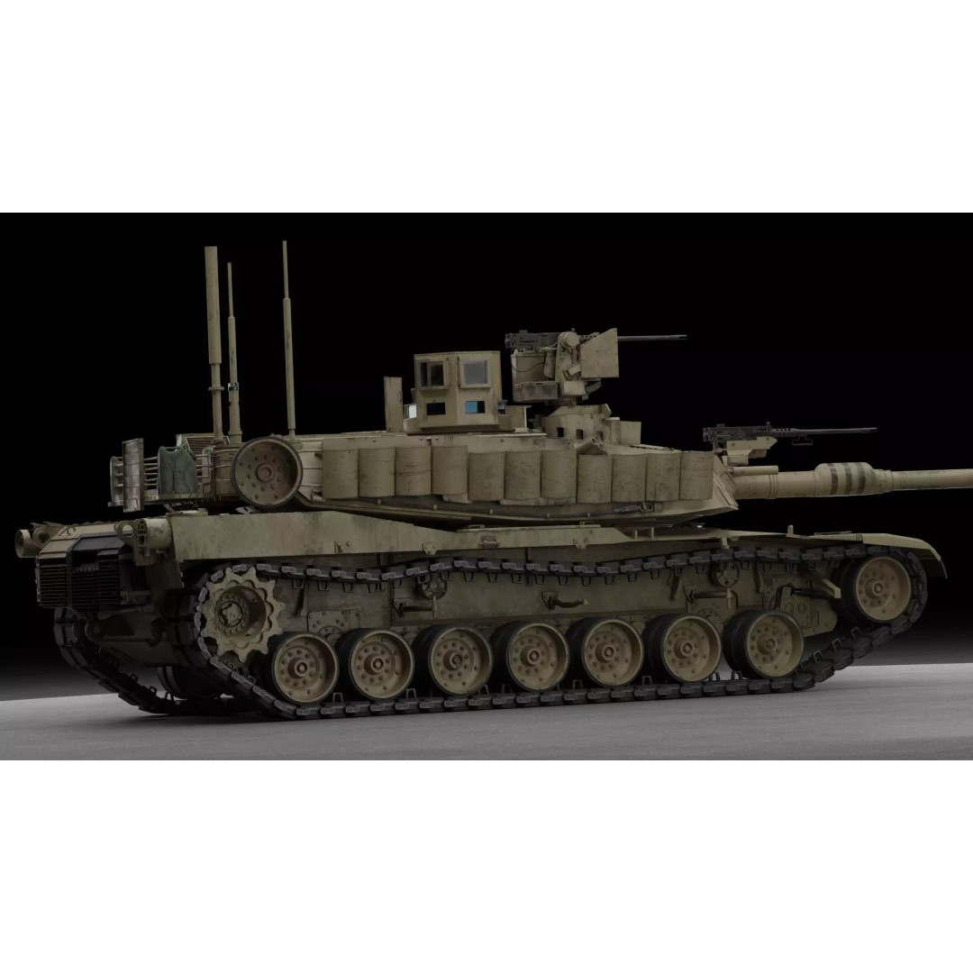 M1A2 SEP 2 Abrams Tank 3D Model – High Poly PBR Asset, Blender, FBX - View 18
