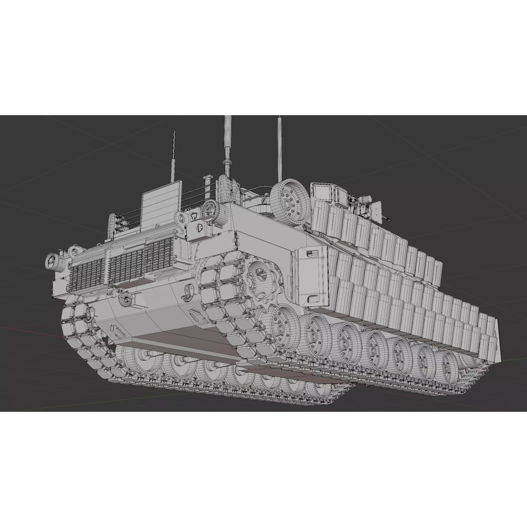 M1A2 SEP 2 Abrams Tank 3D Model – High Poly PBR Asset, Blender, FBX - View 19
