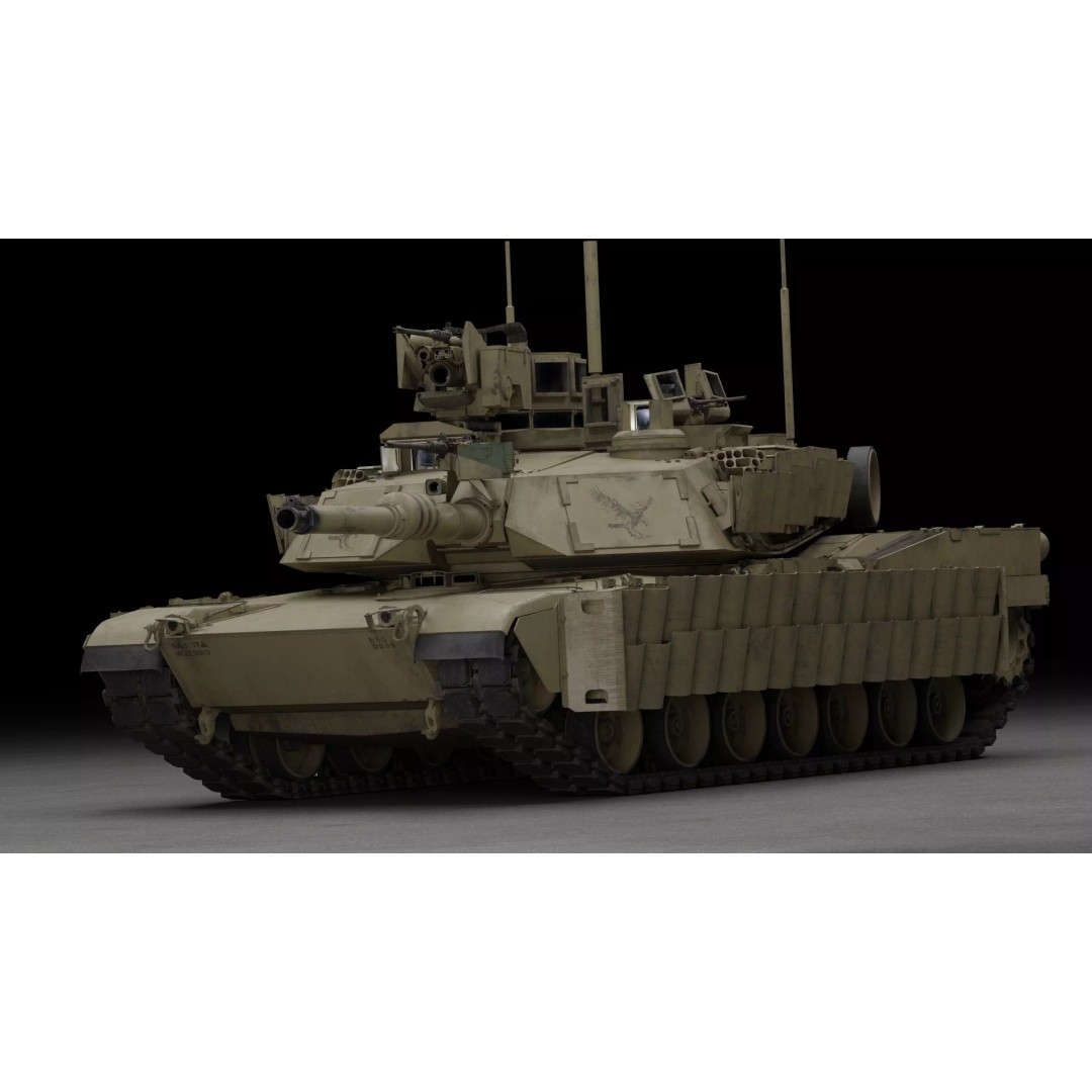 M1A2 SEP 2 Abrams Tank 3D Model – High Poly PBR Asset, Blender, FBX - View 3