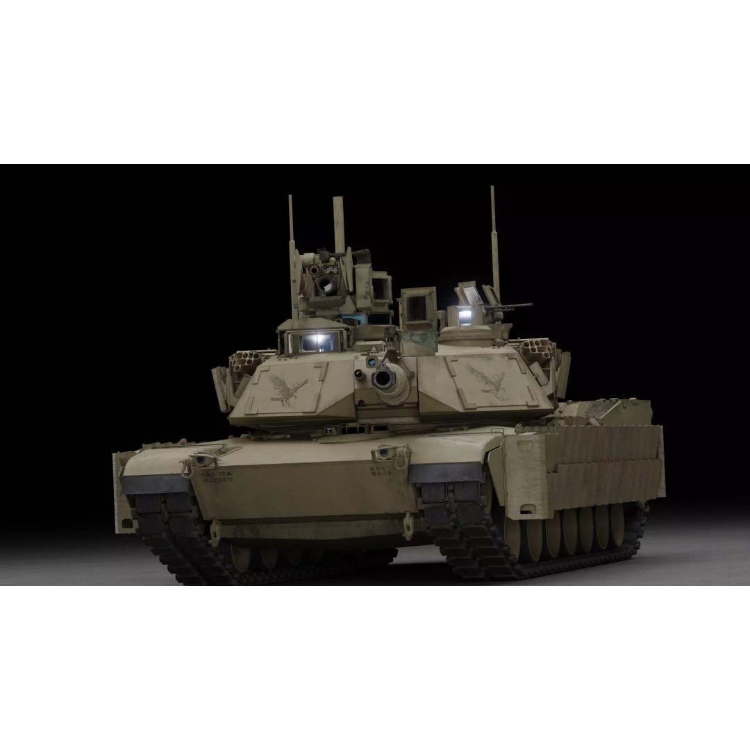 M1A2 SEP 2 Abrams Tank 3D Model – High Poly PBR Asset, Blender, FBX - View 4